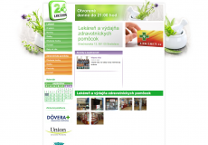 screenshot of web site lekaren24.sk