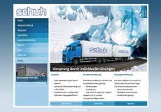 screenshot of web site schuh.co.at