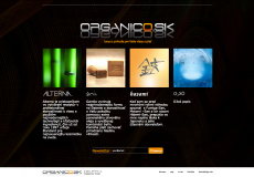 screenshot of web site organico.sk